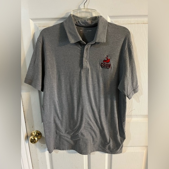 Under Armour Gray Polo Shirt - Picture 1 of 4